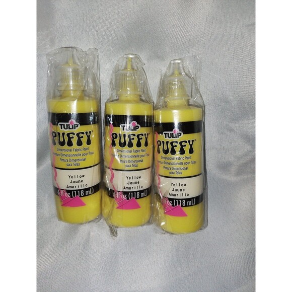 🟣 New yellow puff paint lot of 3 - Picture 1 of 2
